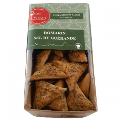 Biscuits apéritifs au romarin et au sel de Guérande - Bon vivant