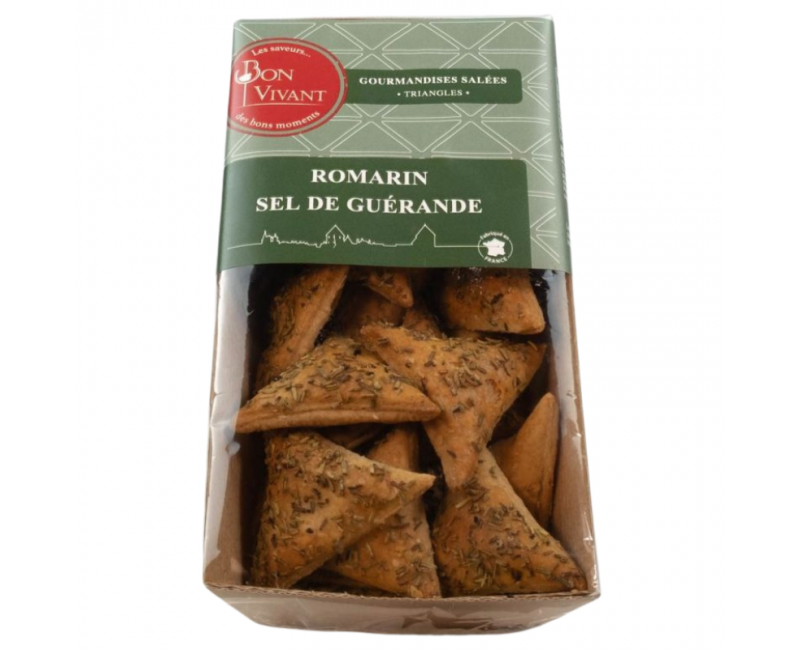 Biscuits apéritifs au romarin et au sel de Guérande - Bon vivant