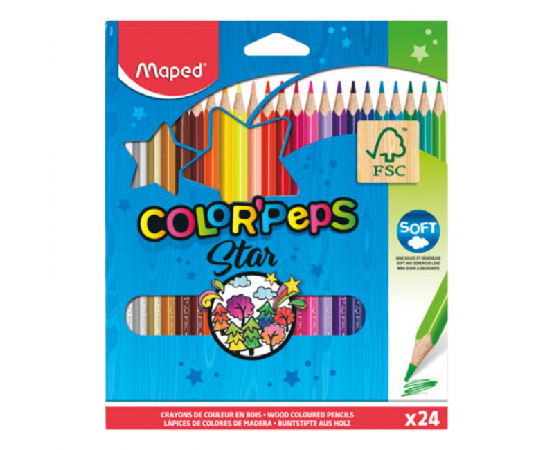 Maped Color' Pep's crayons de couleur x24