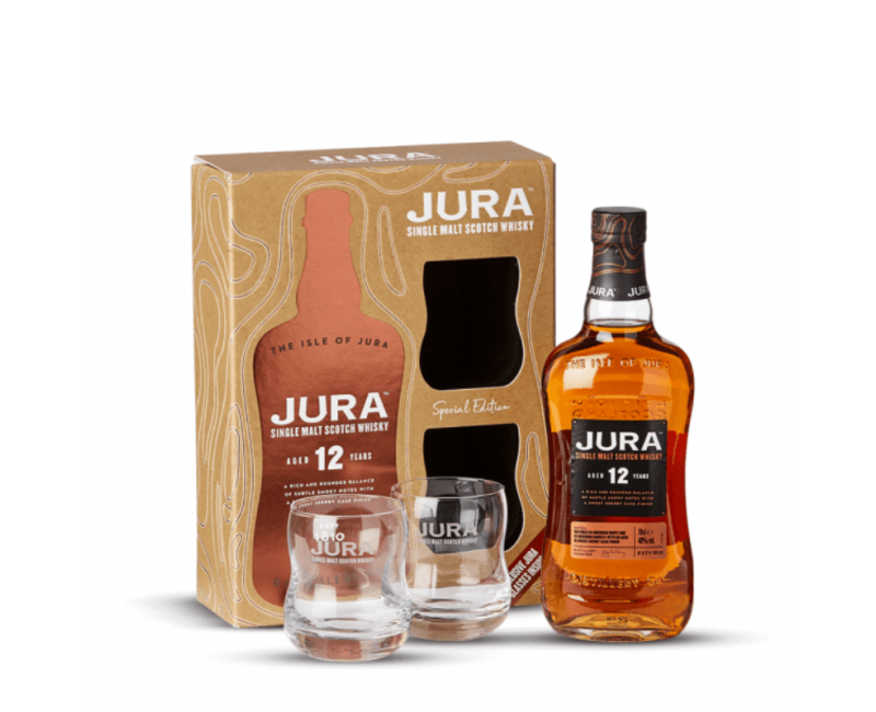 COFFRET jura 12ans + 2 verres