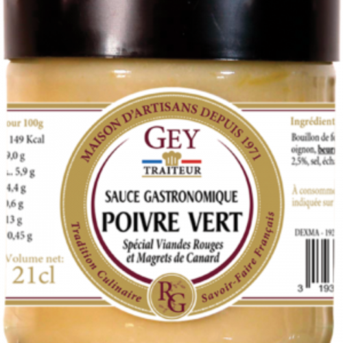 Sauce chaude au poivre vert