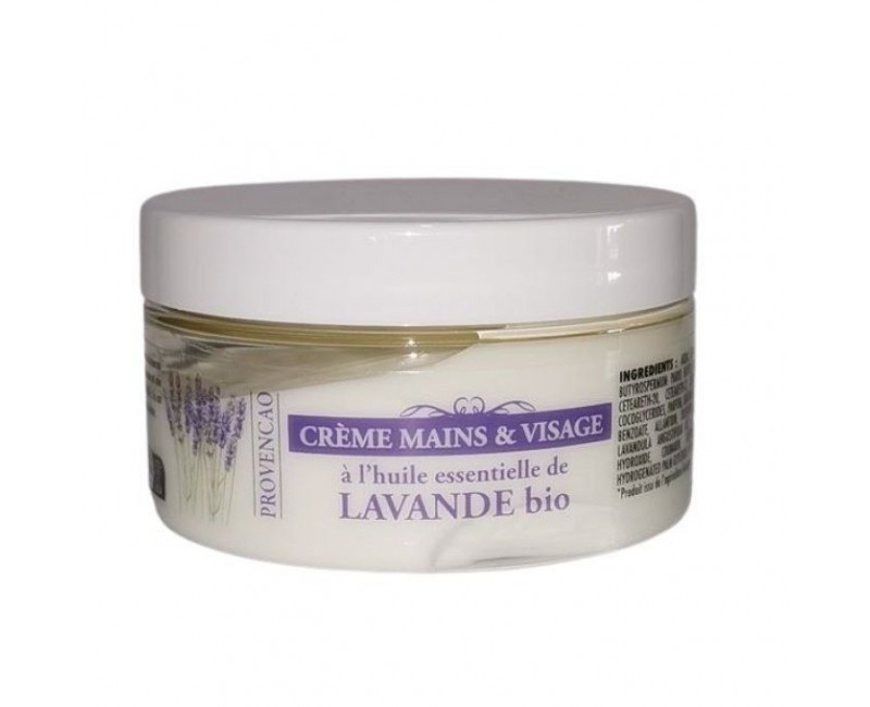 Crème huile essentielle de lavande bio visage et mains