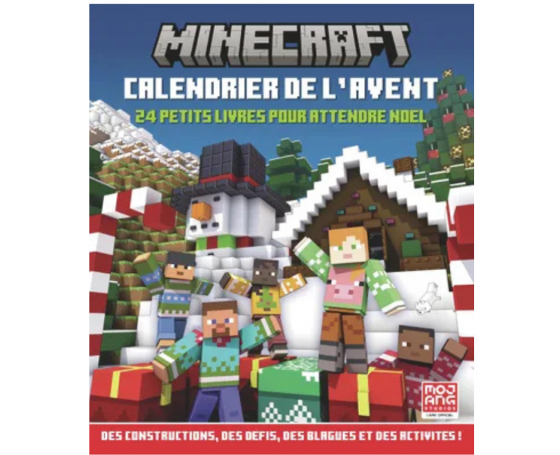 Minecraft : Calendrier de l'avent 24 petits livres pour attendre Noël