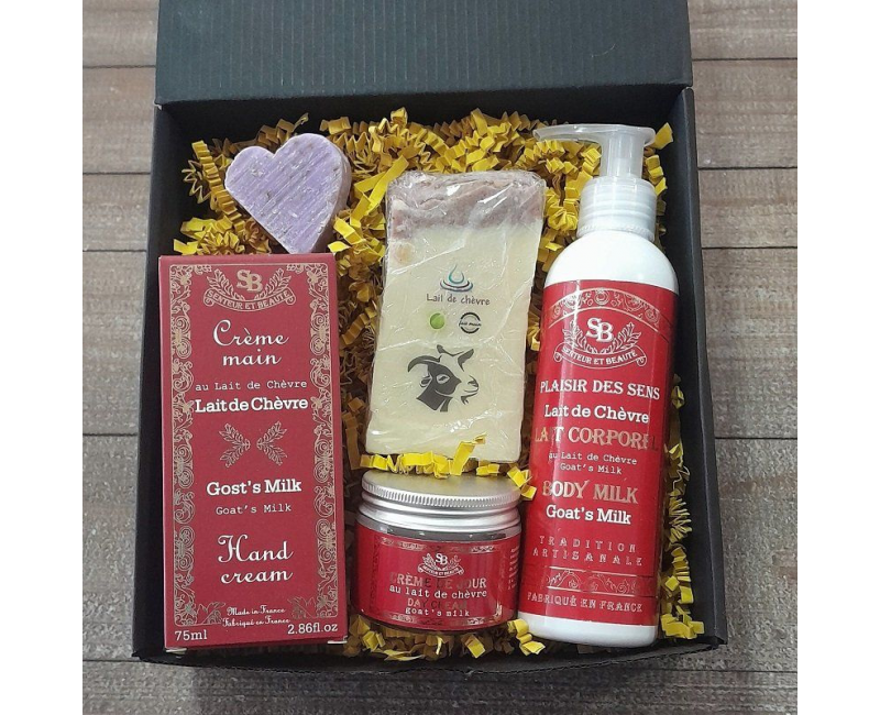 Coffret cadeau lait de chèvre