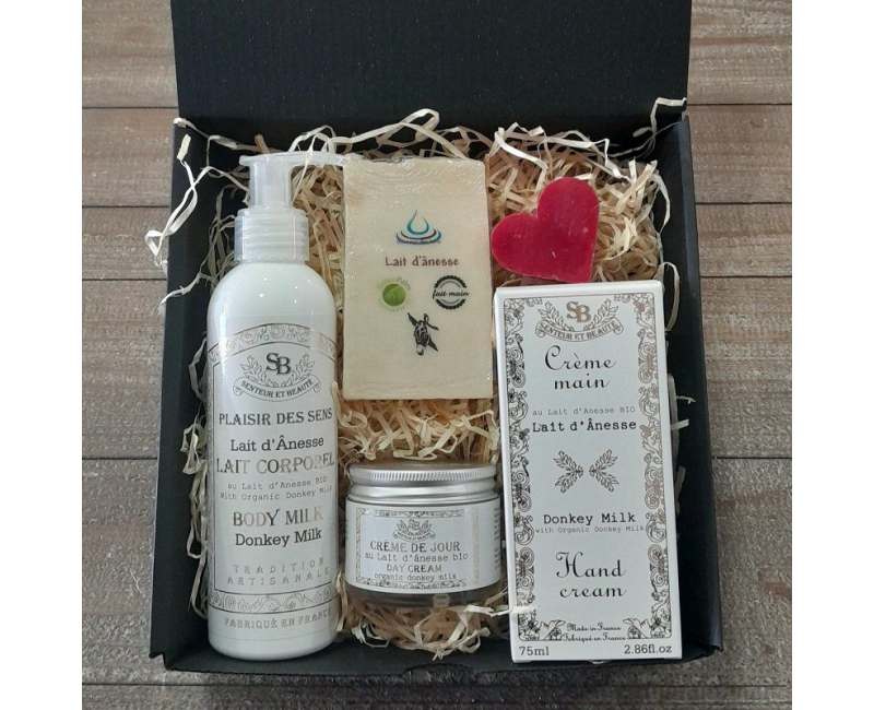 Coffret cadeau lait d'ânesse