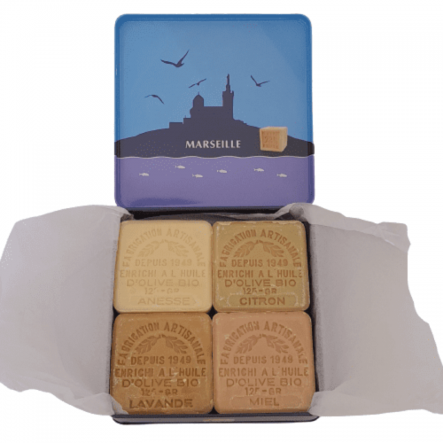 Coffret 4 savons de Marseille Le Sérail huile d'olive bio 2