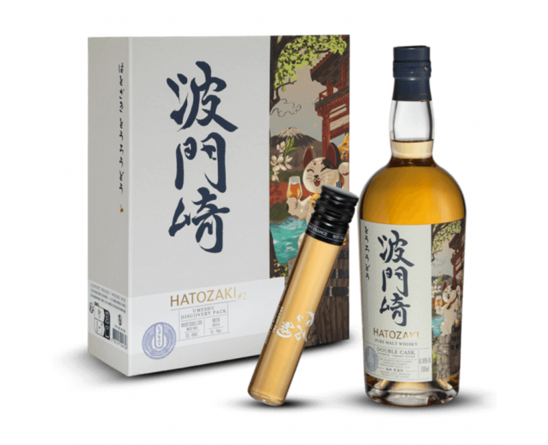 Coffret Hatozaki Double Cask Discovery 46% + Wit 5cl 14%