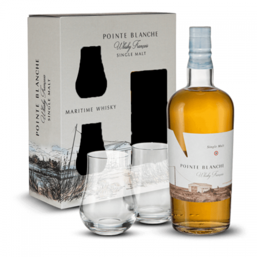 Coffret Pointe Blanche 43% + 2 Verres