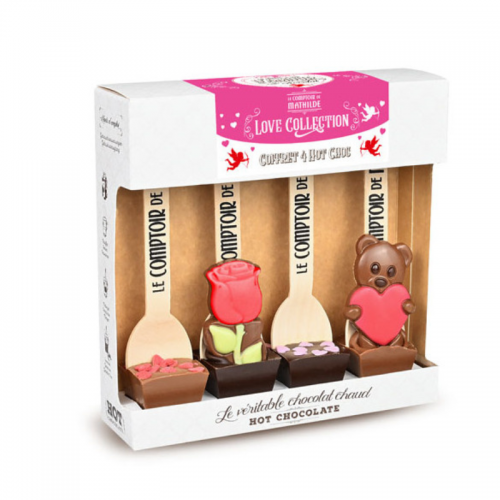 Coffret 4 hot choc - Love collection