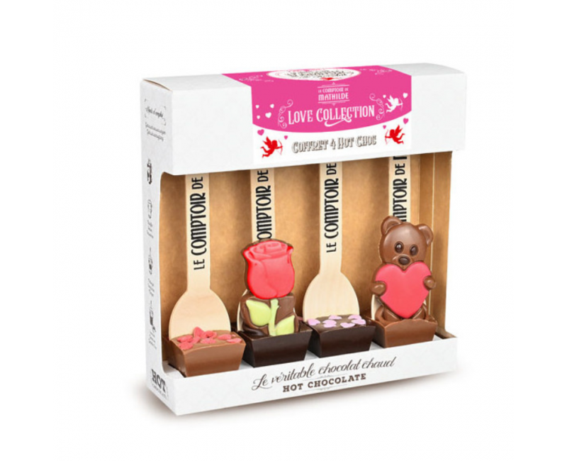 Coffret 4 hot choc - Love collection