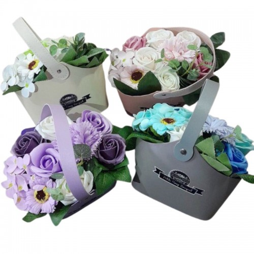 Panier fleurs de savon
