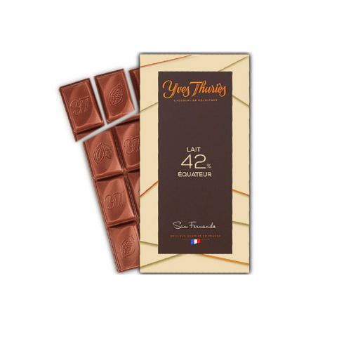 Tablette chocolat au lait équateur 42%