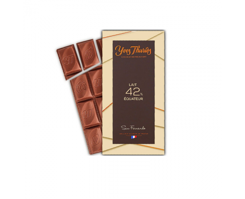 Tablette chocolat au lait équateur 42%