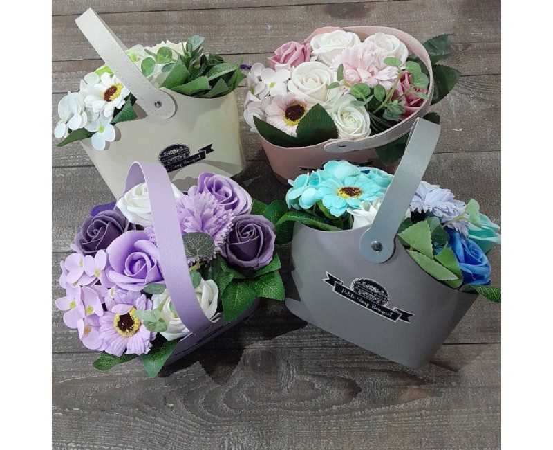 Panier fleurs de savon
