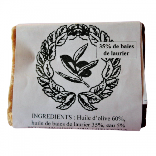 Savon d’Alep 220g – 35 % Laurier Noble Naturel
