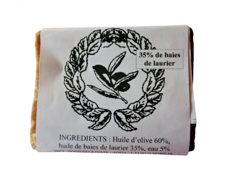 Savon d’Alep 220g – 35 % Laurier Noble Naturel