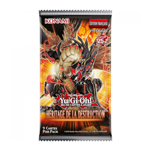 Booster Yu-Gi-Oh! Héritage de la Destruction – 1ère Édition Version Française (25e Anniversaire)