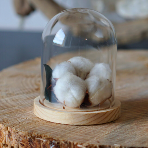 Mini cloche en coton naturel – Artisanat istréen pour la Fête des Mères