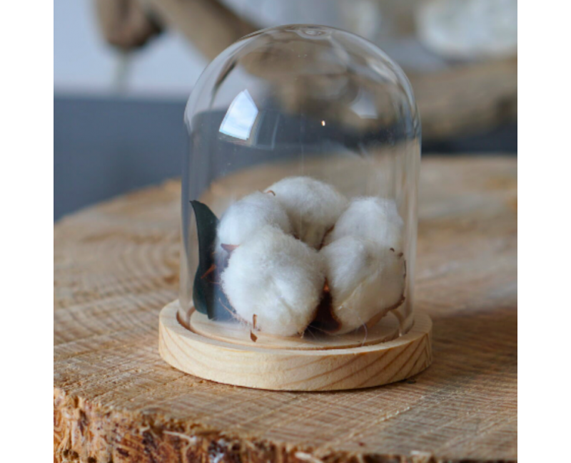 Mini cloche en coton naturel – Artisanat istréen pour la Fête des Mères