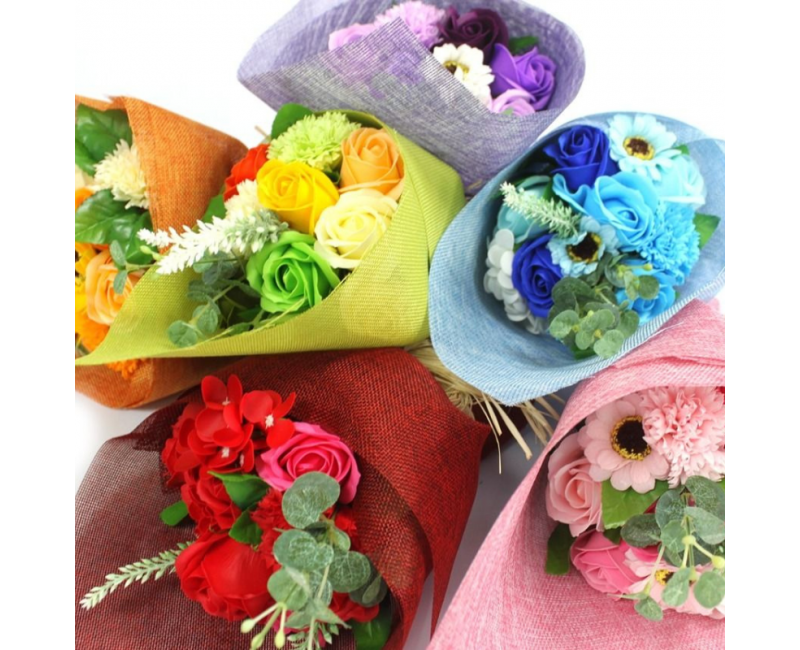 Bouquet de fleurs en savon – Cadeau parfumé par Douceur des Sens