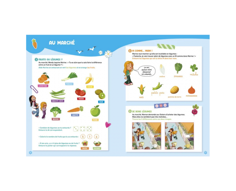 Cahier de jeux Les Sisters Grande Section – Arbre Monde Istres