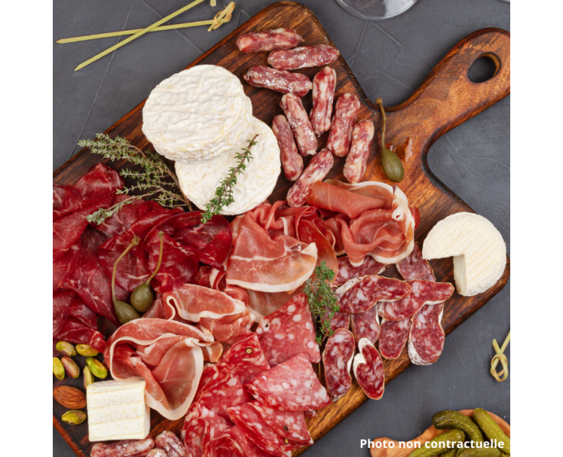 Plateaux apéro fromage & charcuterie personnalisables – À partir de 8,50€/pers