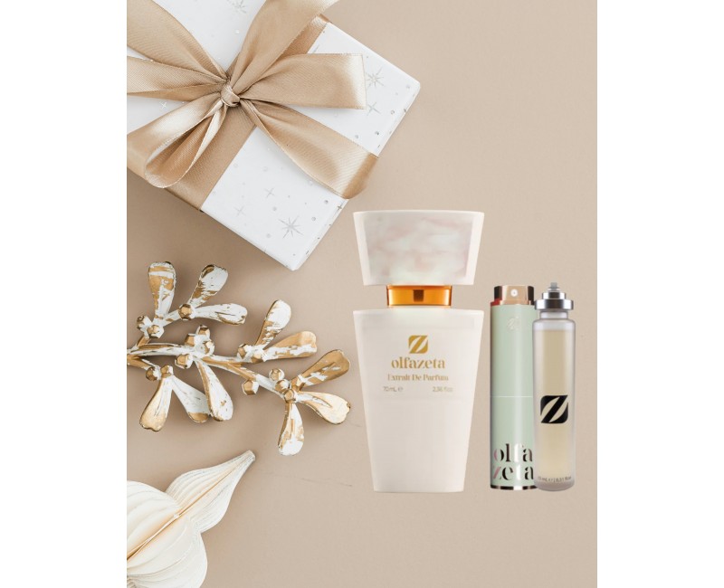 Coffret parfum femme personnalisable Noël 70ml avec recharge