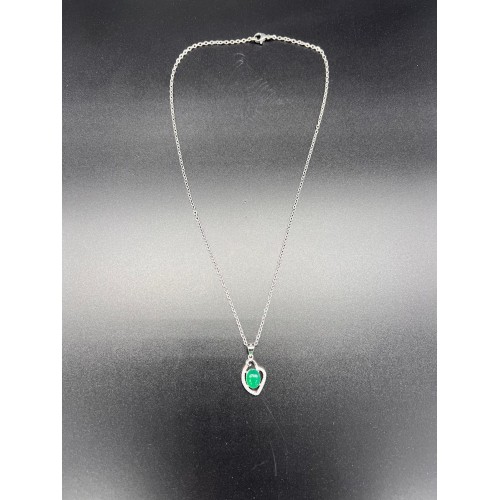 Pendentif Chrysoprase en Argent 925