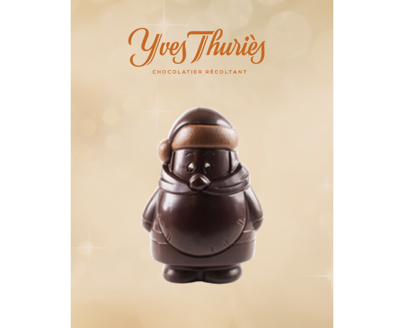 Père Noël en Chocolat – Version Contemporaine Noir ou Lait