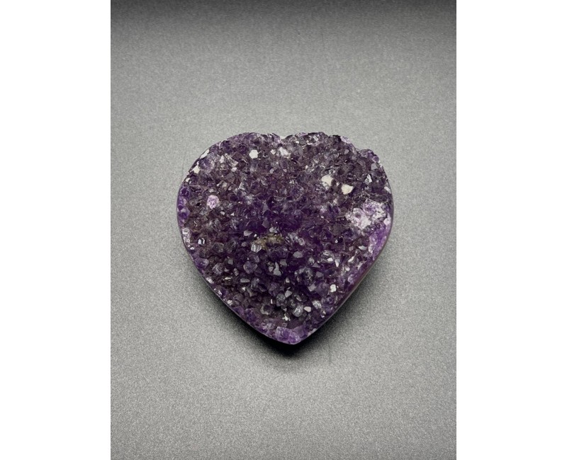 Géode Cœur en Améthyste