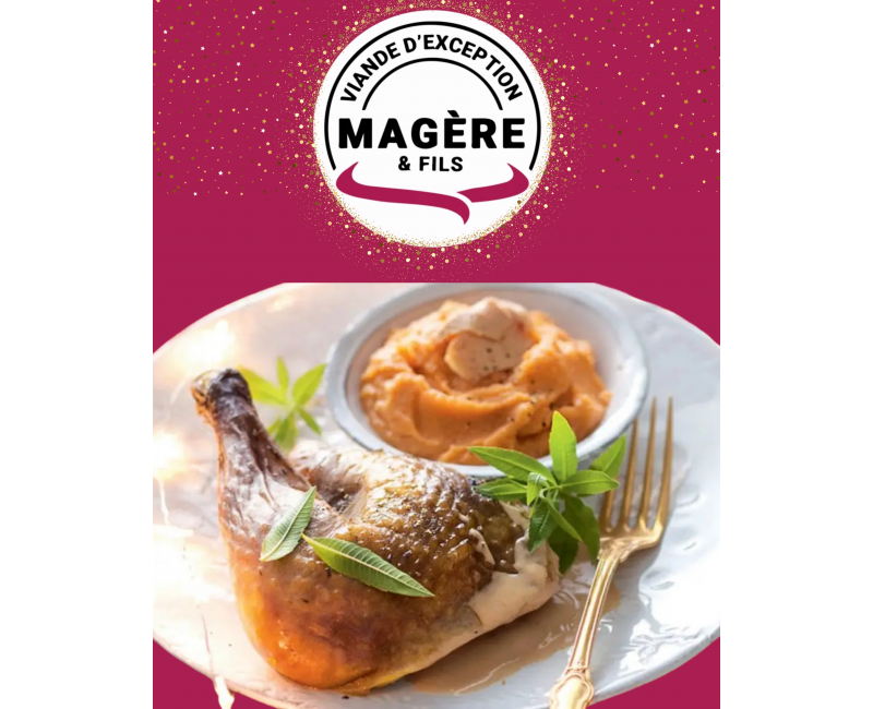 Cuisse de Chapon – 560 g (x4) – Volaille Festive d’Exception