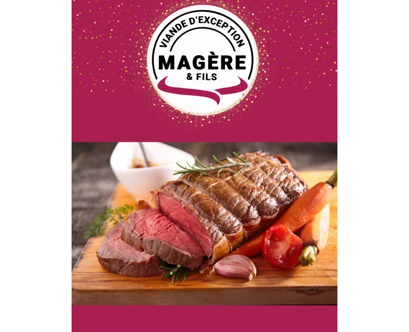 Rôti Cœur Tendre de Tranche de Bœuf Bardé – 2 kg