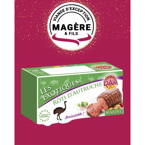 Rôti d’Autruche 700 g – Surgelé