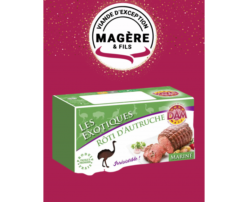 Rôti d’Autruche 700 g – Surgelé