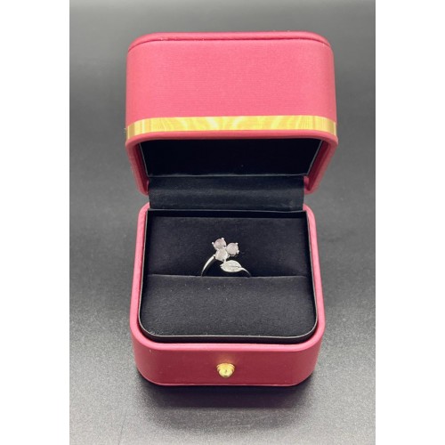 Bague Argent 925 Réglable – Quartz Rose Naturel