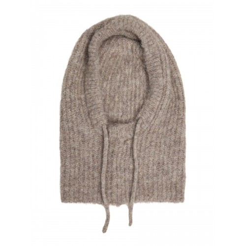 Cagoule en maille côtelée – Cordon de serrage