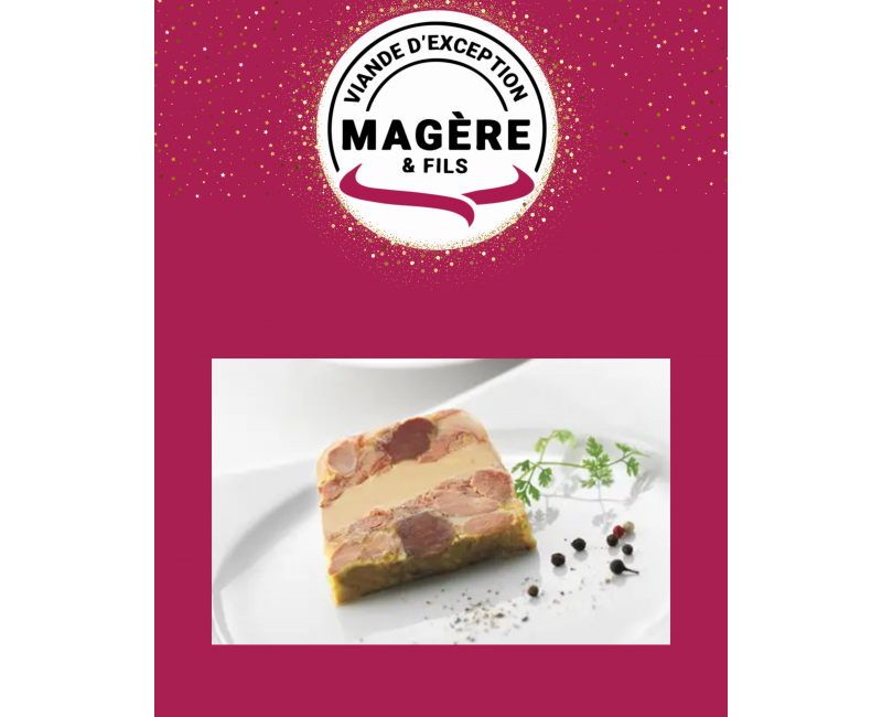 Pressé de canard au foie gras 1kg – Spécial Fêtes