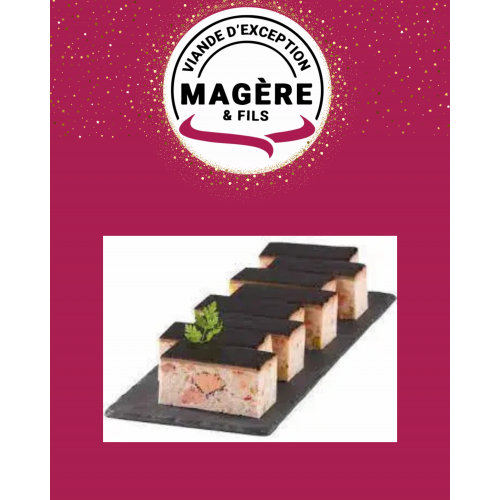 MILLEFEUILLE DE CREVETTES GAMBAS ET FOIE GRAS – 530 g