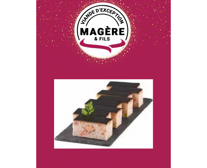 MILLEFEUILLE DE CREVETTES GAMBAS ET FOIE GRAS – 530 g