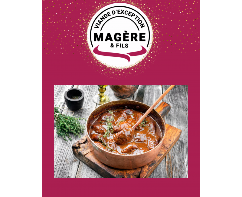 Noix de Joue de Bœuf 2kg – Idéal pour confits et daubes