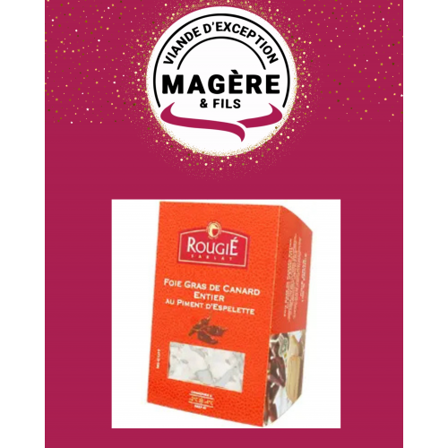 FOIE GRAS ENTIER MI-CUIT 500GR AU PIMENT D’ESPELETTE