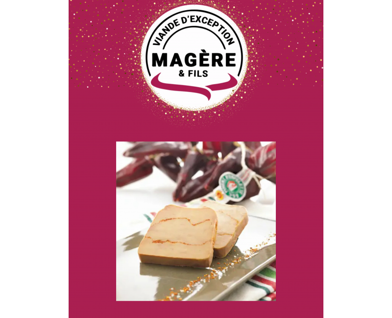FOIE GRAS ENTIER MI-CUIT 500GR AU PIMENT D’ESPELETTE