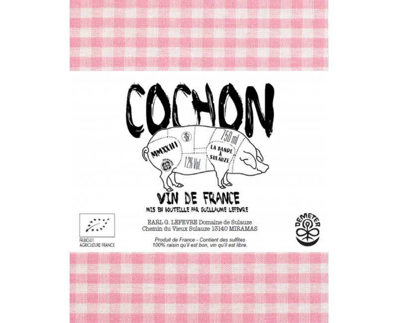LE COCHON – VIN ROUGE (VIN DE FRANCE)
