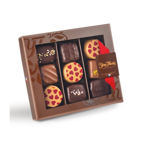 Coffret chocolat Saint Valentin 9 bonbons