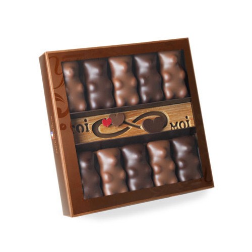 Coffret chocolat Saint Valentin Ourson guimauve assortis