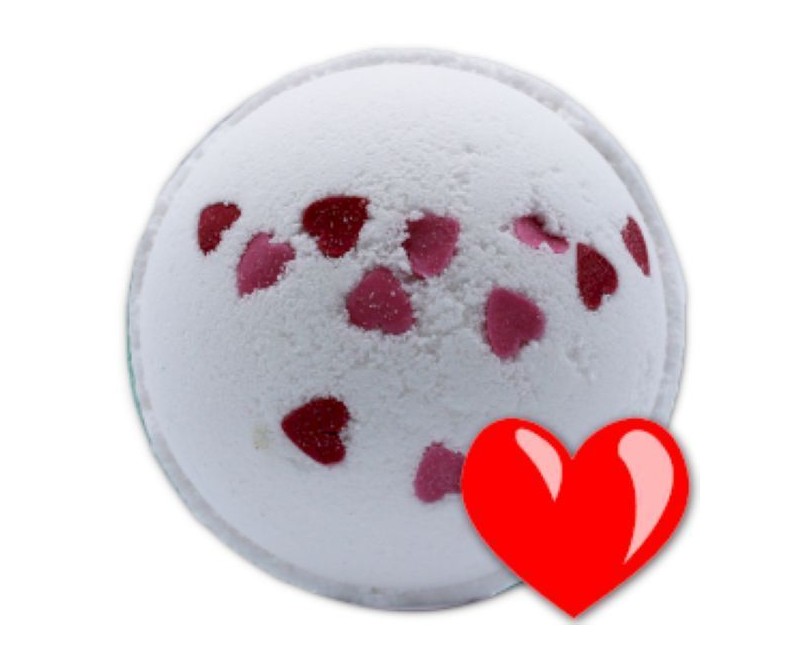 Boule de bain au karité love cœur 180 g