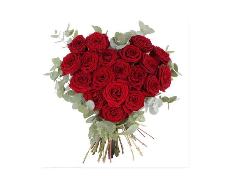 COEUR DE ROSES ROUGES