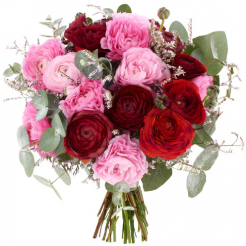 20 GRANDES ROSES ROUGES