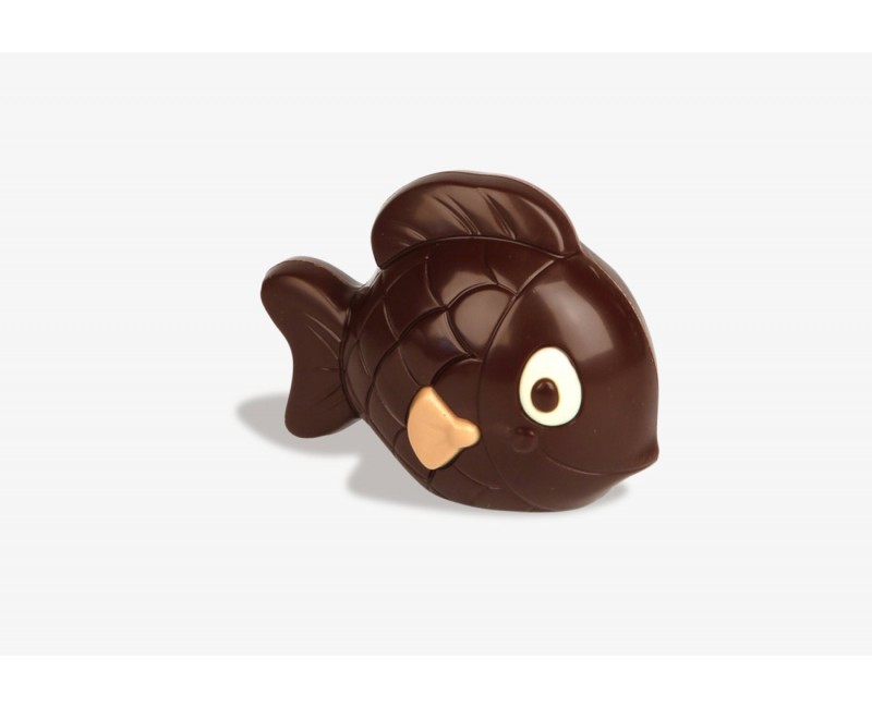 Poisson chocolat noir 10cm
