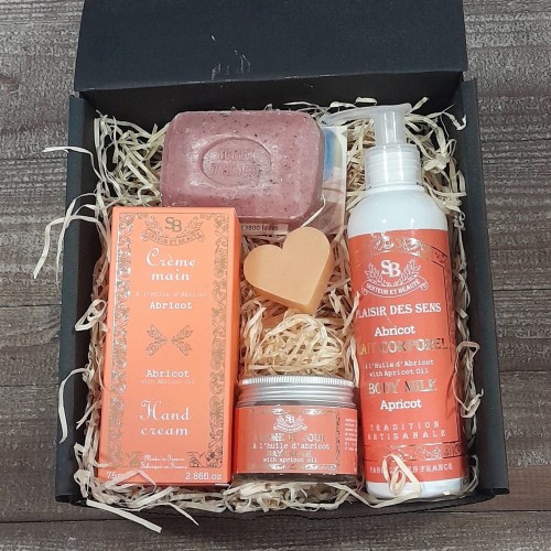 Coffret cadeau huile d'abricot
